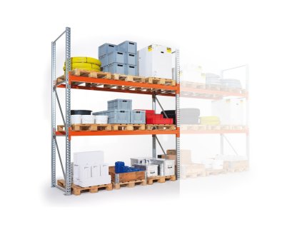 paletovy regal 3300x2700x800 mm 2 patra zakladni 13665