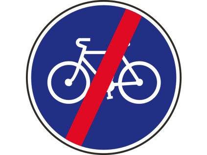 dopravni znacka konec stezky pro cyklisty 14760