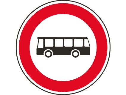 dopravni znacka zakaz vjezdu autobusu 14769