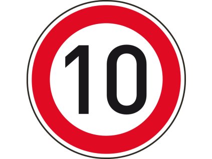 dopravni znacka nejvyssi dovolena rychlost 10 14779