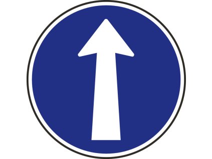 dopravni znacka prikazany smer jizdy primo 14803