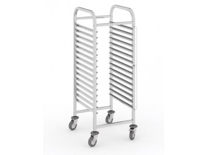 nerezovy prepravni vozik na plechy 10 pater 1350 x 470 x 620 mm 16623
