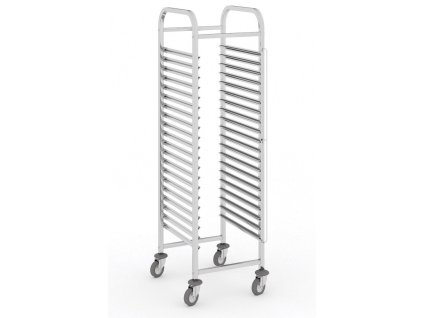 nerezovy prepravni vozik na plechy 15 pater 1700 x 470 x 620 mm 16624