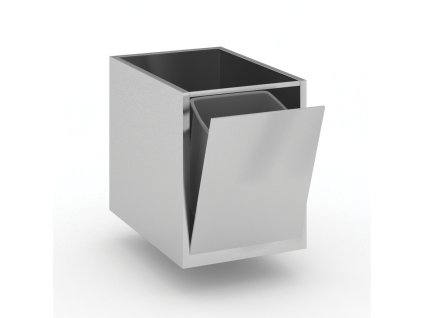 nerezovy vyklopny kos pod stul 440 x 670 x 550 mm 93942