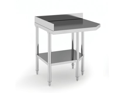 rohovy nerezovy pracovni stul 900 x 700 x 850 mm 93944