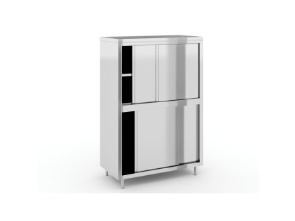 nerezova skrin na nadobi 1200 x 500 x 1800 mm 16079