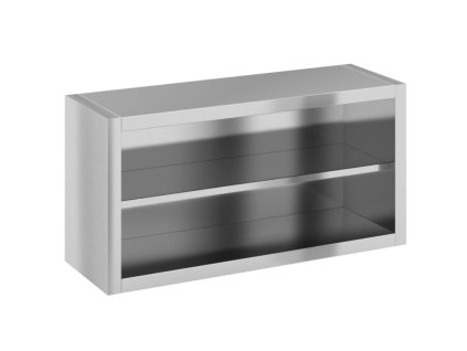 zavesna nerezova skrin otevrena 1200 x 400 x 600 mm 23064