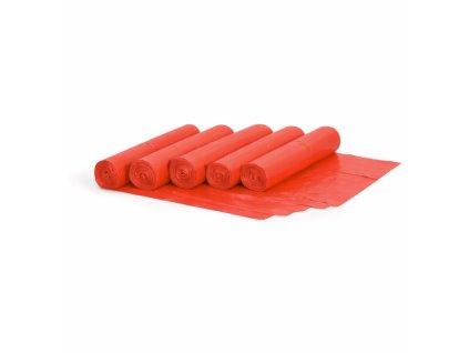 pytle na odpad 120 litru 700 x 1100 mm ldpe 80 mikronu 150 ks cerveny 144576
