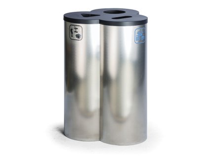 odpadkovy kos na trideny odpad 3x30 l nerezovy 16845