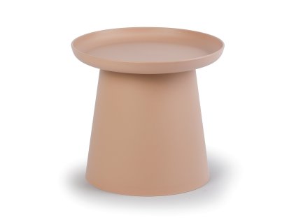 plastovy kavovy stolek fungo prumer 50 cm cihlovy 113543