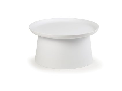 plastovy kavovy stolek fungo prumer 70 cm bily 17688
