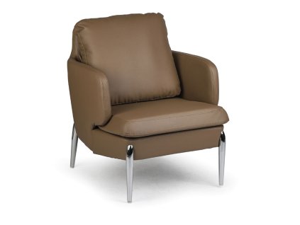 kozene kreslo luxor hnede 17715