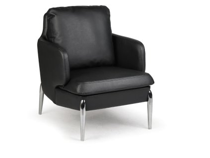 kozene kreslo luxor cerne 17728