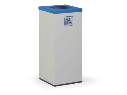 kos na trideny odpad 50 l stojan na odpadkove pytle seda modra 17988