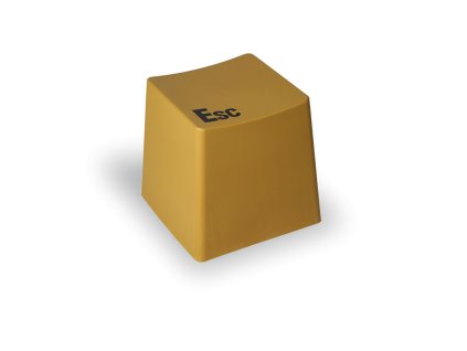 plastovy taburet button zluta 18729