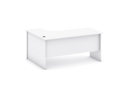 rohovy kancelarsky psaci stul mirelli 140x120 cm pravy bila 48720