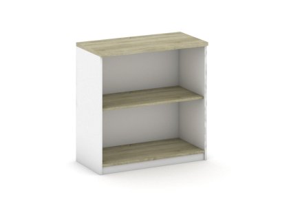 kancelarsky regal mirelli 800 x 400 x 800 mm bila dub sonoma 16655