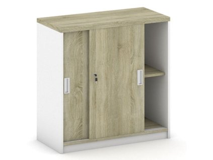 skrin zasouvaci mirelli 800 x 400 x 800 mm bila dub sonoma 20287