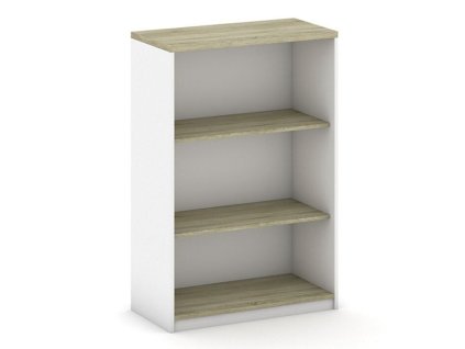 kancelarsky regal mirelli 800 x 400 x 1200 mm bila dub sonoma 20295