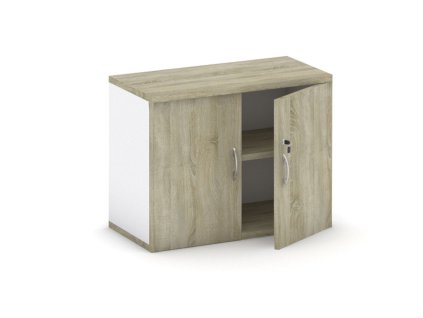 nastavba 2 dverova mirelli 800 x 400 x 600 mm bila dub sonoma 140132