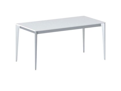 jednaci kancelarsky stul primo action 160x80 cm sedostribrna podnoz bila 21118