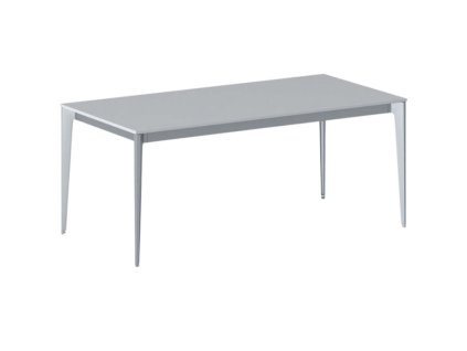 jednaci kancelarsky stul primo action 180x90 cm sedostribrna podnoz seda 21139