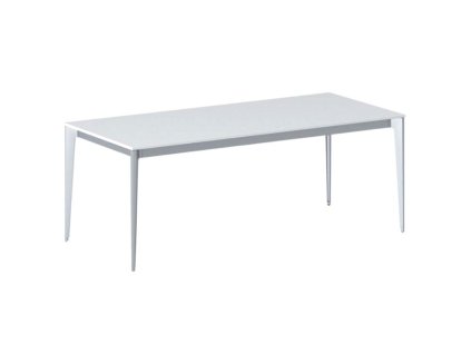 jednaci kancelarsky stul primo action 200x90 cm sedostribrna podnoz bila 21136