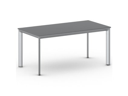 jednaci kancelarsky stul primo invitation 160x80 cm sedostribrna podnoz grafit 106041