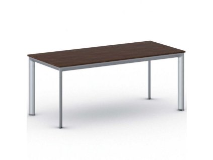 jednaci kancelarsky stul primo invitation 180x80 cm sedostribrna podnoz orech 21028