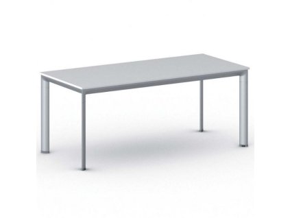 jednaci kancelarsky stul primo invitation 180x80 cm sedostribrna podnoz bila 21029