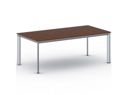 jednaci kancelarsky stul primo invitation 200x100 cm sedostribrna podnoz tresen 21036