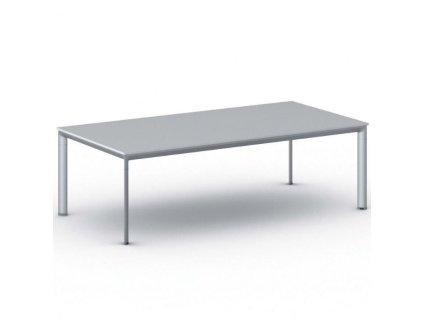 jednaci kancelarsky stul primo invitation 240x120 cm sedostribrna podnoz seda 21049