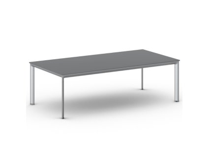 jednaci kancelarsky stul primo invitation 240x120 cm sedostribrna podnoz grafit 106046