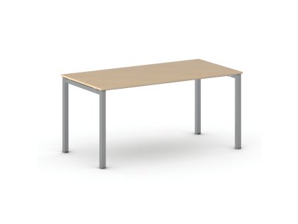 jednaci kancelarsky stul primo square 160x80 cm sedostribrna podnoz buk 104338