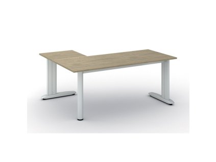 rohovy kancelarsky stul primo flexible 180x140 cm dub prirodni 113814