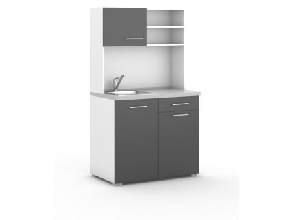 kuchynka primo drez baterie 1 2 dvirka bila grafitova 18277