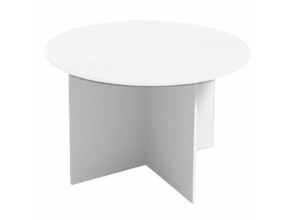 jednaci stul s kulatou deskou primo white prumer 120 cm bila 112754