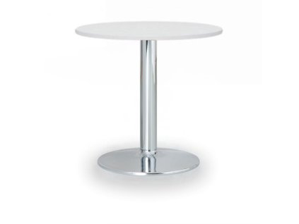 konferencni stolek zeus ii prumer 60 cm chromovana podnoz bila 104840