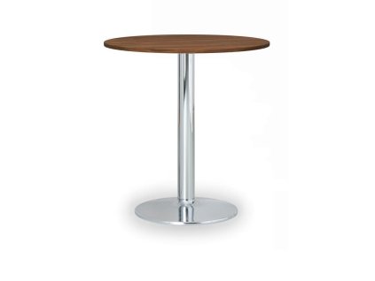 konferencni stolek filip ii prumer 80 cm chromovana podnoz orech 104927