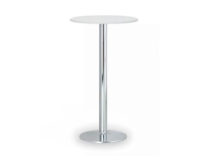 koktejlovy stul olympo ii prumer 600 mm chromovana podnoz deska bila 105030