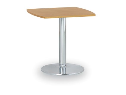 konferencni stolek zeus ii 66x66 cm chromovana podnoz buk 88272