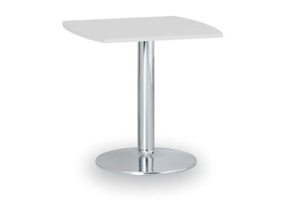 konferencni stolek zeus ii 66x66 cm chromovana podnoz bila 88276