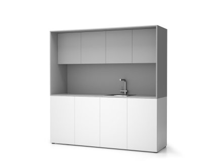 kuchynka nika se drezem a baterii 1963 x 600 x 2000 mm seda prave 16971