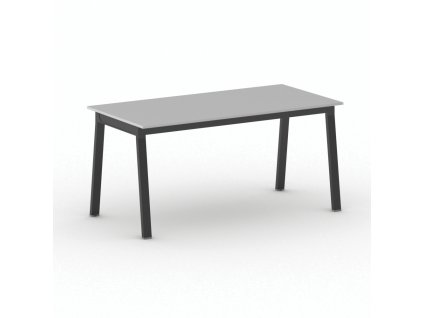 jednaci kancelarsky stul primo basic 160x80 cm cerna podnoz seda 104191