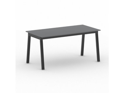 jednaci kancelarsky stul primo basic 160x80 cm cerna podnoz grafit 106124