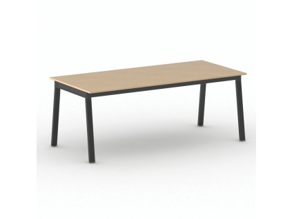 jednaci kancelarsky stul primo basic 200x90 cm cerna podnoz buk 104204