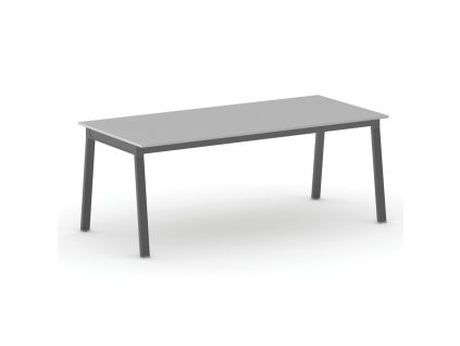 jednaci kancelarsky stul primo basic 200x90 cm cerna podnoz seda 104209