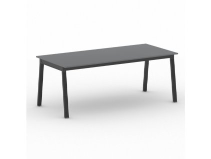 jednaci kancelarsky stul primo basic 200x90 cm cerna podnoz grafit 106116