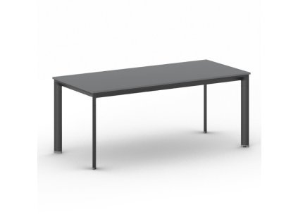 jednaci kancelarsky stul primo invitation 180x80 cm cerna podnoz grafit 106132