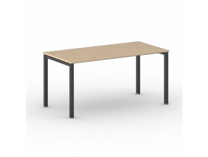 jednaci kancelarsky stul primo square 160x80 cm cerna podnoz buk 104399